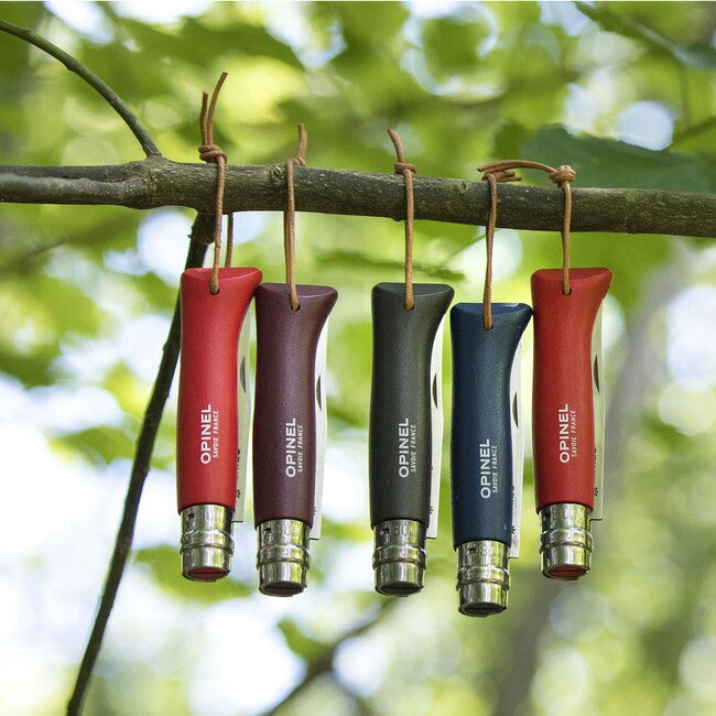 Opinel N ° 08 VRI Klappmesser Trekking, burgundrot