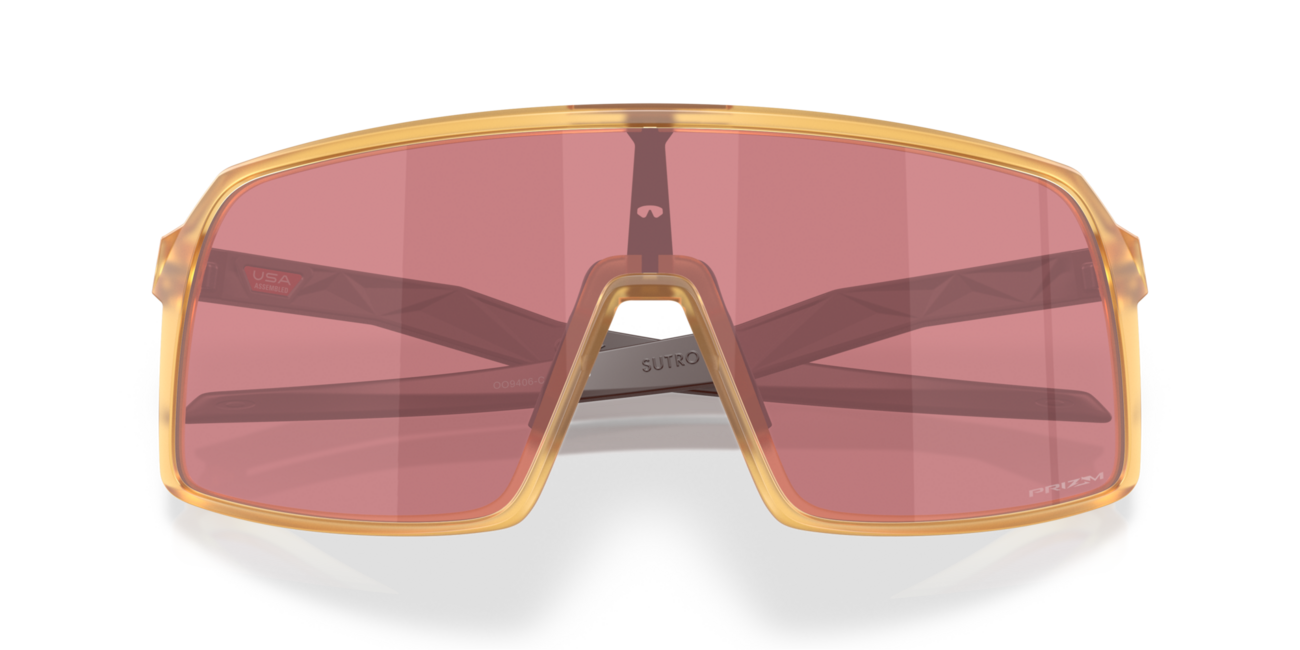 Oakley SUTRO Sonnenbrille mit Rahmen Matte Trans Light Curry und mit Dias Prizm Dark Golf , Steel