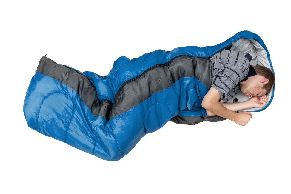 Origin Outdoors Summer Rectangular Sleeping Bag, Blue-Grey