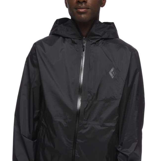 Black Diamond Treeline Rain Shell Men's Waterproof Jacket, schwarz