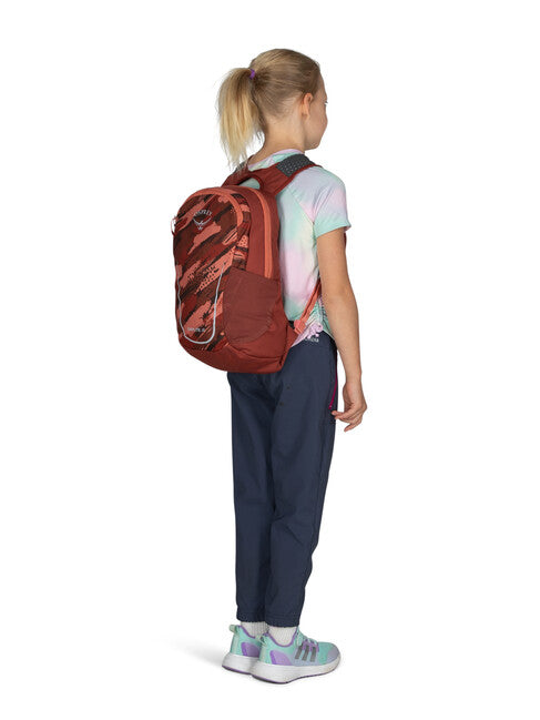 OSPREY Daylite Jr kinderrucksack pinselstriche druck/red canyon