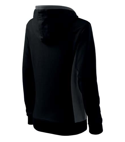 Malfini Damen- Sweatshirt Kangaroo 280g/m2, cierno-grau