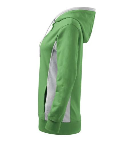 Malfini Damen- Sweatshirt Kangaroo 280g/m2, grün