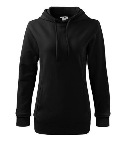 Malfini Damen- Sweatshirt Kangaroo 280g/m2, schwarz
