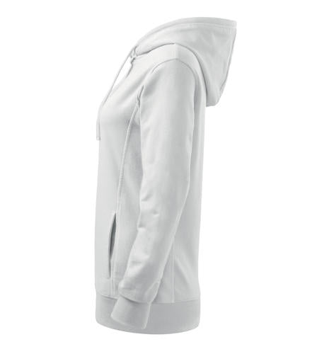 Malfini Damen- Sweatshirt Kangaroo 280g/m2, weiß
