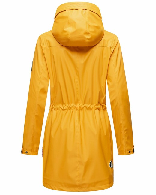 Navahoo Deike damen Winter Regenjacke mit Kapuze bernsteingelb