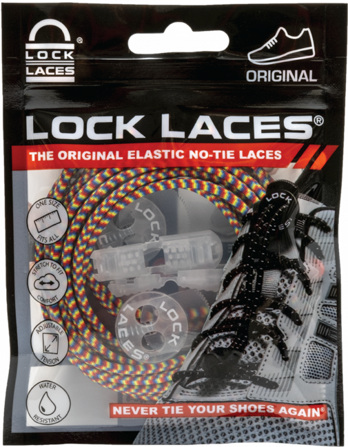 Lock Laces Schnürsenkel, regenbogen