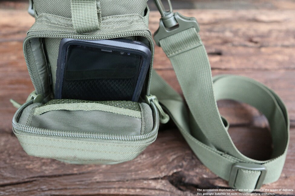 Brandit MOLLE Flaschenhülle mit tasche II, schwarz