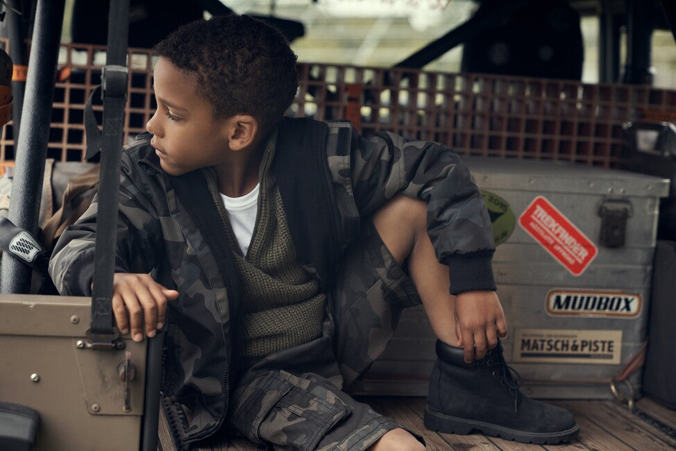 Brandit Windbreaker Frontzip kinderjacke, darkcamo
