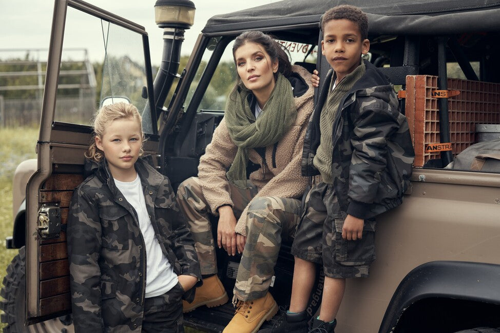 Brandit Windbreaker Frontzip kinderjacke, darkcamo