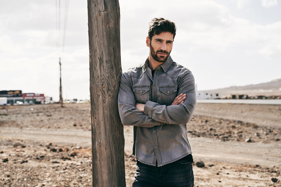 Brandit Riley Jeanshemd, schwarz