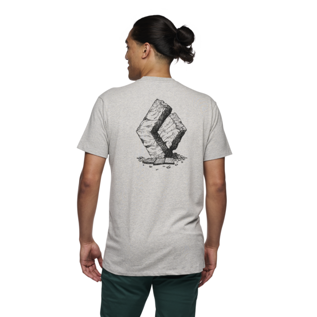 Black Diamond Boulder herren Kurzarm-T-shirt, nickel heather