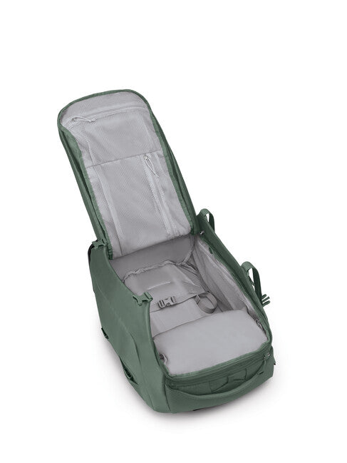 OSPREY Shuttle 45 reisetasche auf rädern, koseret grün