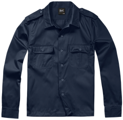 Brandit US Langarmhemd, Navy
