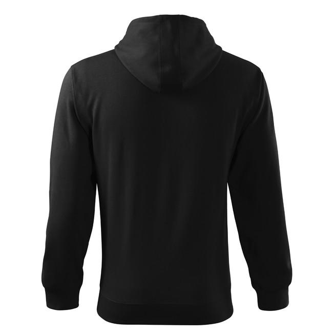 Malfini Trendy zipper herren-Sweatshirt 300g/m2, schwarz