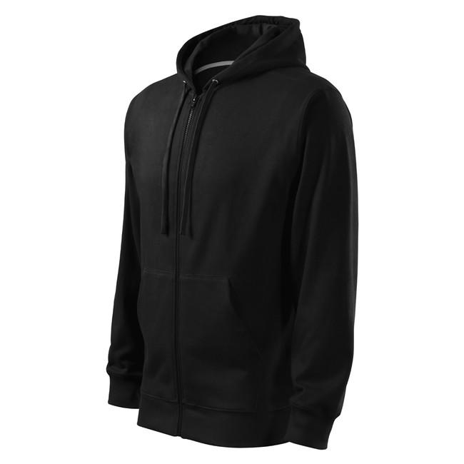 Malfini Trendy zipper herren-Sweatshirt 300g/m2, schwarz