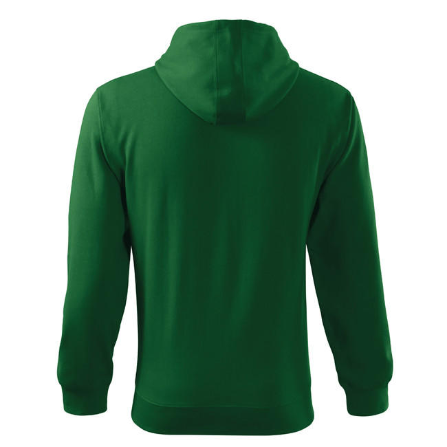 Malfini Trendy zipper herren-Sweatshirt, grün, 300g/m2