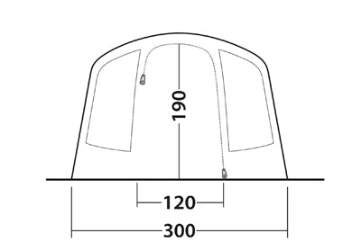 Outwell Sunhill 5 Air Zelt für 5 Personen