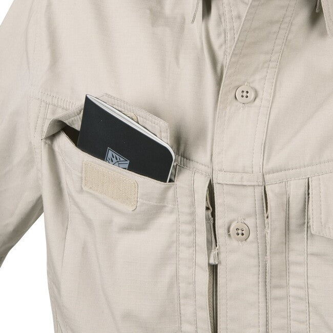 Helikon-Tex Defender Mk2 Hemd mit langen Ärmeln - PolyCotton Ripstop, schwarz