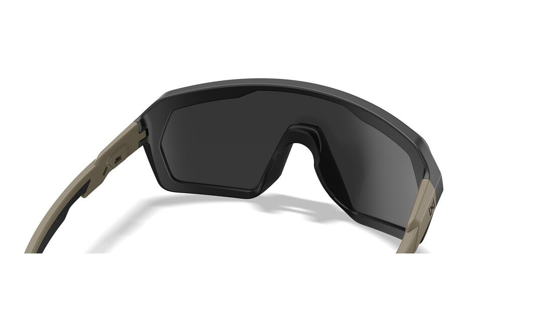 Wiley X Citadel Sunglasses, Captivate Tungsten Mirror/Matte Black/Tan