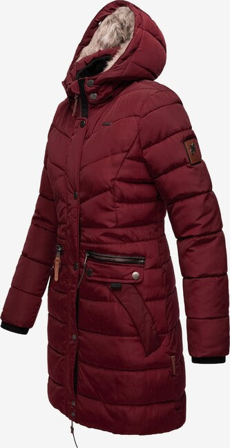 Navahoo Paula damen Winterparka mit Kapuze, bordeaux