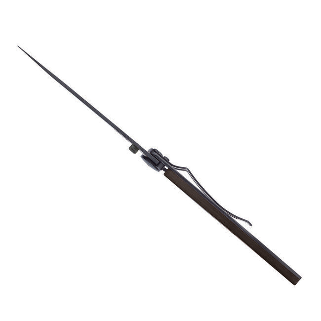 Deejo Serration schließmesser, black carbon