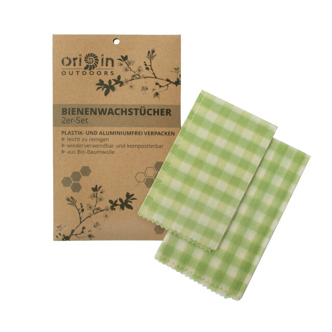 Origin Outdoors Bienenwachs-Lebensmittelverpackungen - Satz von 2 Größen