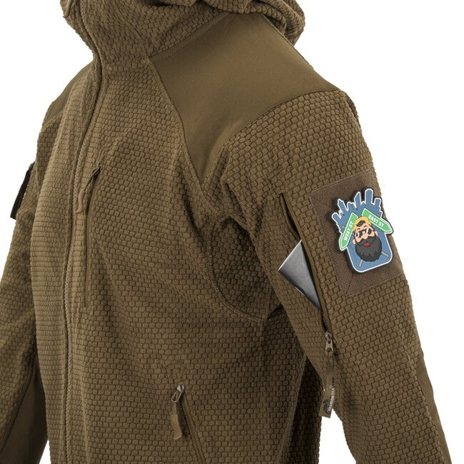 Helikon-Tex Alpha hoodie - Grid Fleece - Shadow Grey