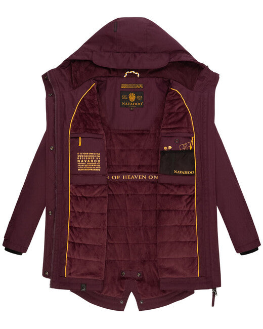 Navahoo BRINJAA damen-Softshell-Übergangsjacke, wein