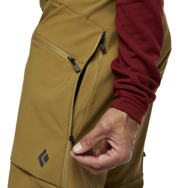 Black Diamond Dawn Patrol Hybrid herren-hose, dunkles curry