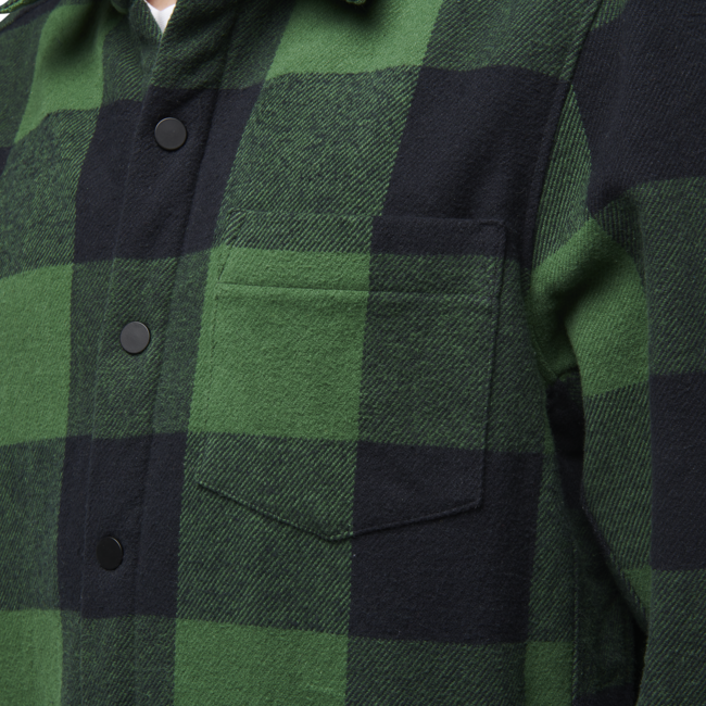 Black Diamond Project Lined Flanellhemd herren palmengrün-schwarz kariert