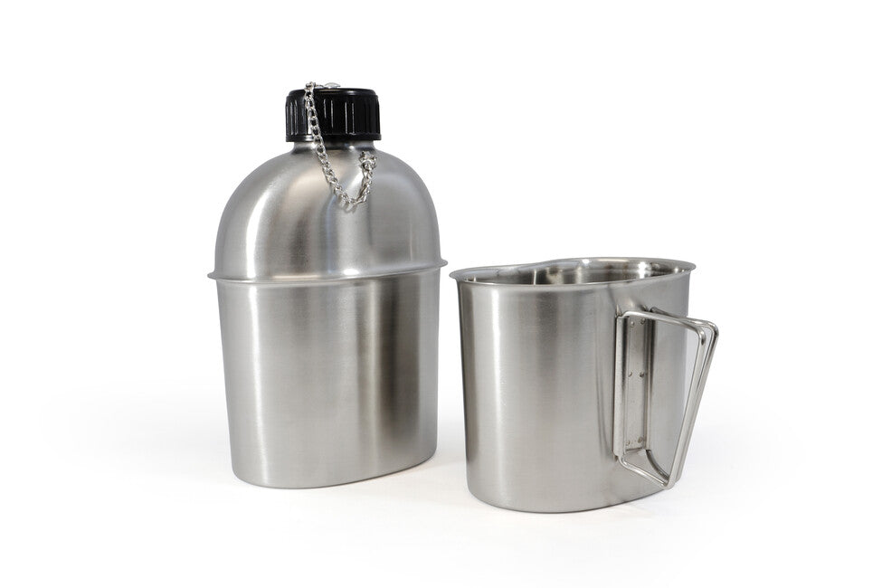 Origin Outdoors Edelstahlflasche 1,2 l mit 0,8 l Becher