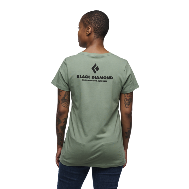 Black Diamond Ausrüstung für Alpinisten damen-Kurzarm-T-shirt, lorbeergrün