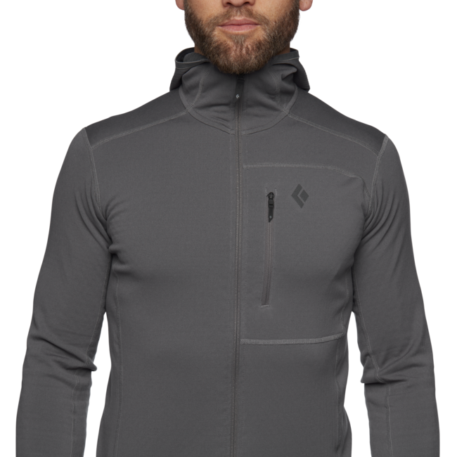 Black Diamond Coefficient herren sweatshirt, granit