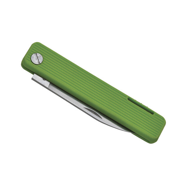 Baladeo Papagayo ECO355 taschenmesser, Klinge 7,5 cm, Stahl 420, Griff TPE lime