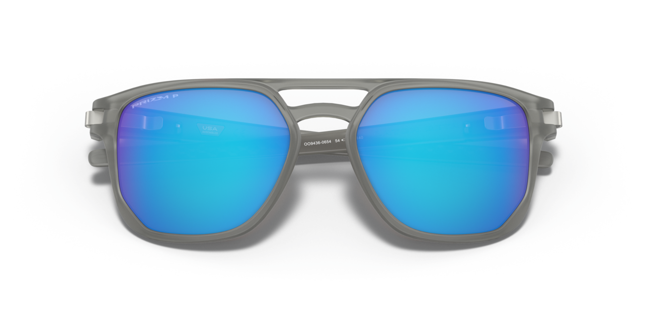 Oakley LATCH BETA Sonnenbrille mit Rahmen Matte Grey Ink und mit Dias Prizm Sapphr Irid Polar 54