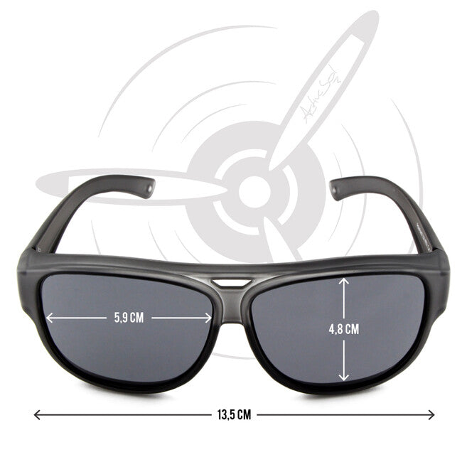ActiveSol El Aviador Fitover-Kinder- Polarisations- Sonnenbrille grau