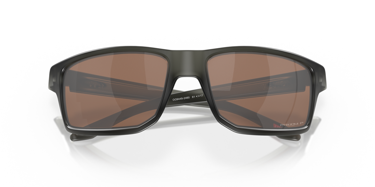 Oakley GIBSTON Sonnenbrille mit Rahmen Matte Grey Smoke und mit Dias Prizm Tungsten Polarized 61