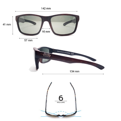 Urbanium Trondheim polarisierte Sonnenbrille grün-grau