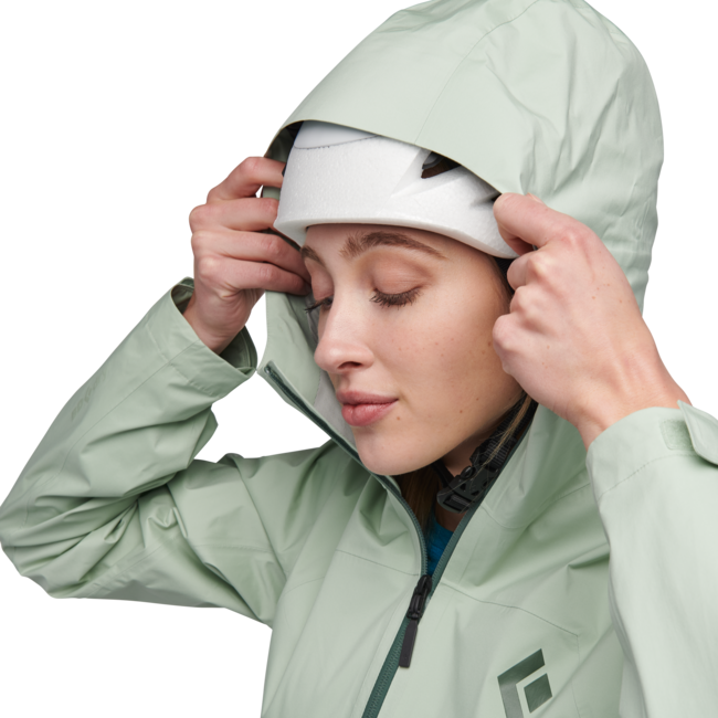 Black Diamond StormLine Stretch Anorak damen-Regenanorak, schaumgrün