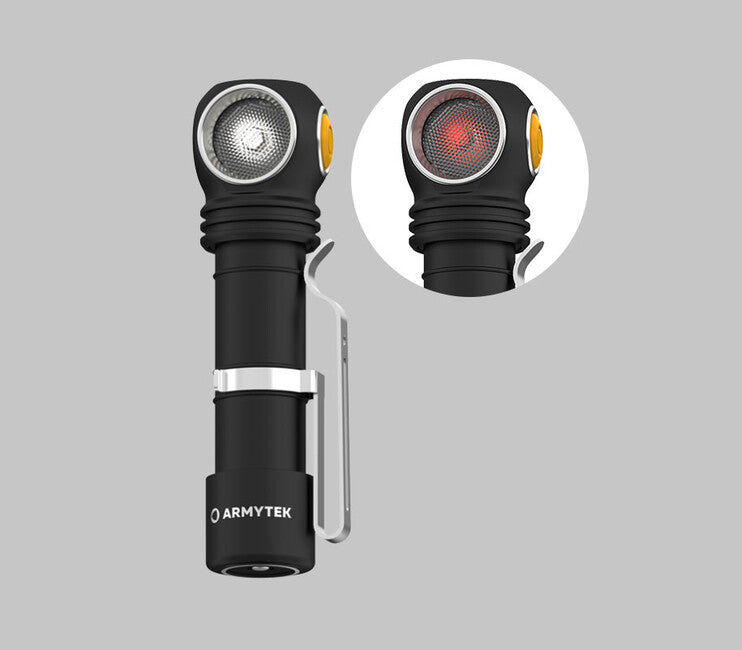ArmyTek Wizard C2 stirnlampe mit magnethalterung 1100 lm batterieleistung 3 h 65 g , weiße und rote led