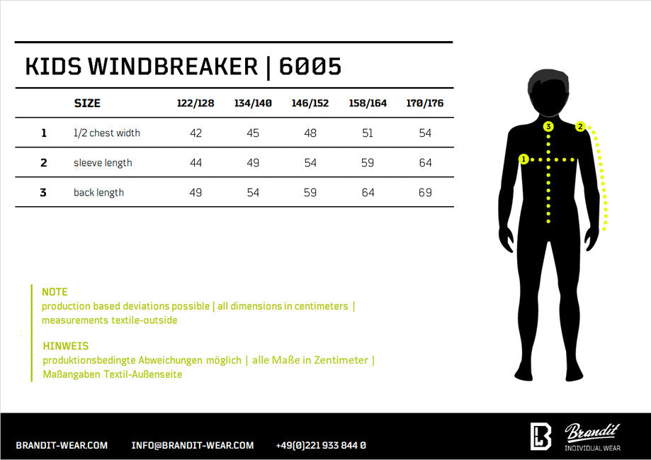 Brandit kinder Frontzip Windbreaker Jacke, anthrazit