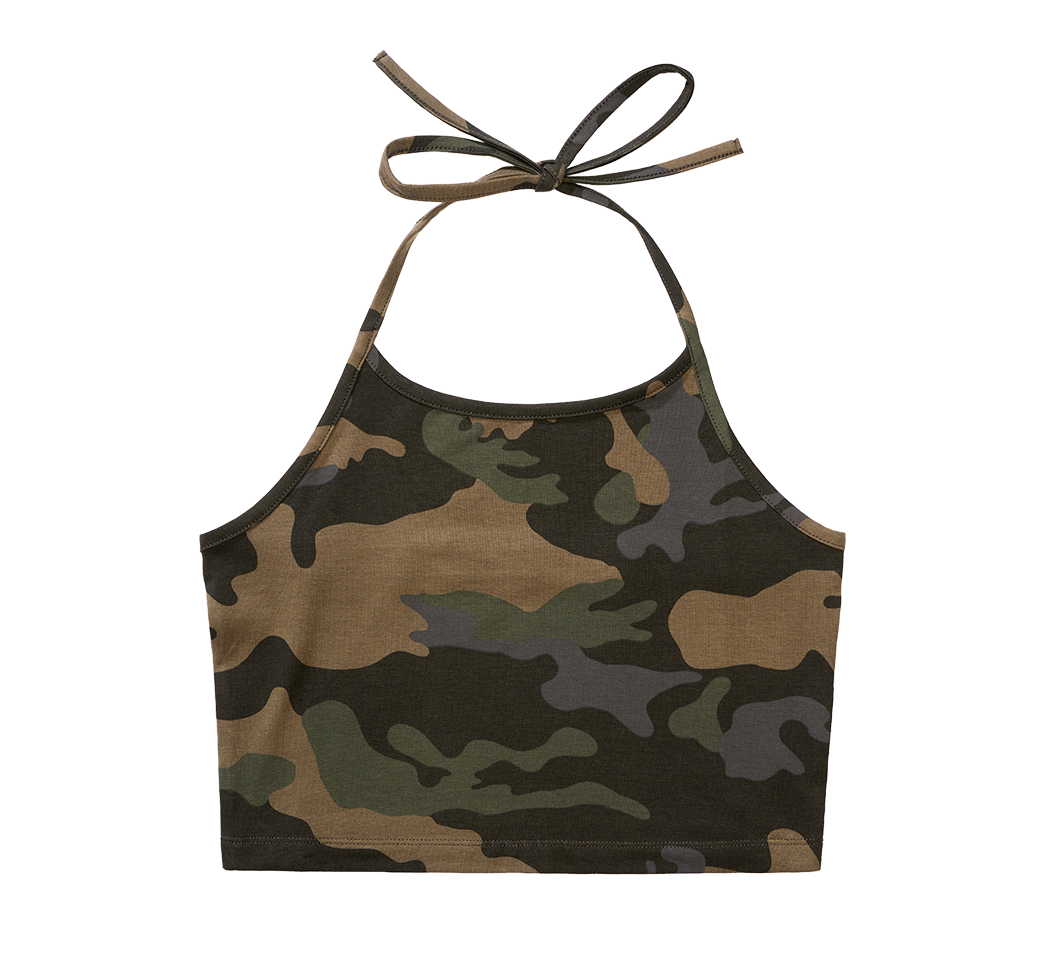 Brandit Neckholder dámske tielko, dark camo