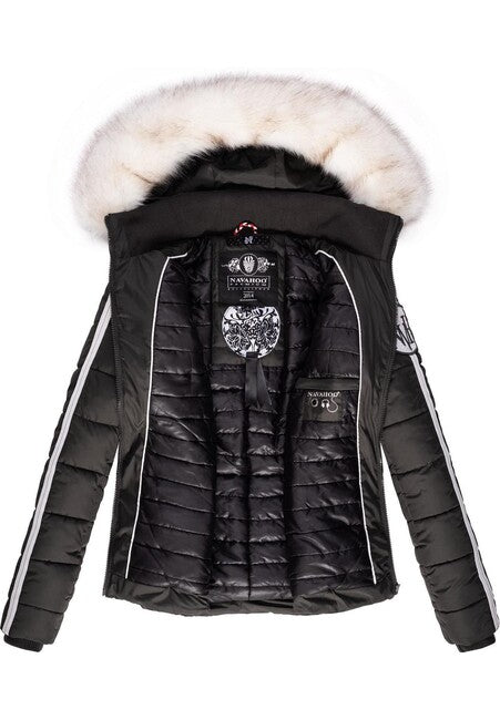 Navahoo KHINGAA´S damen Winterjacke mit Kapuze, Anthrazit