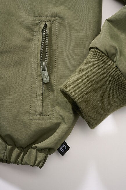 Brandit Windbreaker Frontzip kinderjacke, oliv
