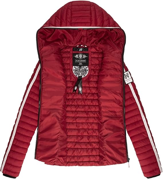 Navahoo Kimuk Princess damen Übergangsjacke mit Kapuze, blutrot