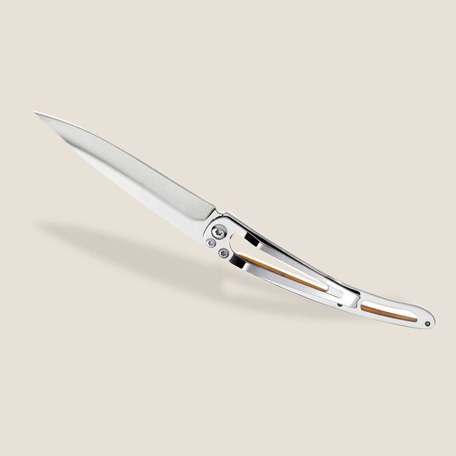 Deejo Tattoo Mirror Schließmesser olive wood Trout