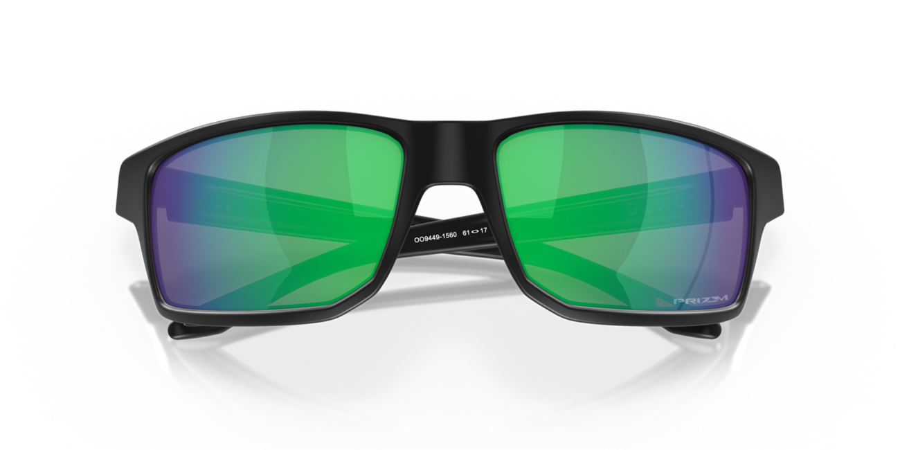 Oakley GIBSTON Sonnenbrille mit Rahmen Matte Black und mit Dias Prizm Jade 61