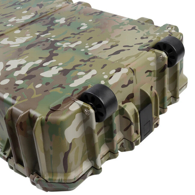 Leguon Bastion Tactical Waterproof Impact-Resistant Gun Case with Wheels and Safety Locks, Black