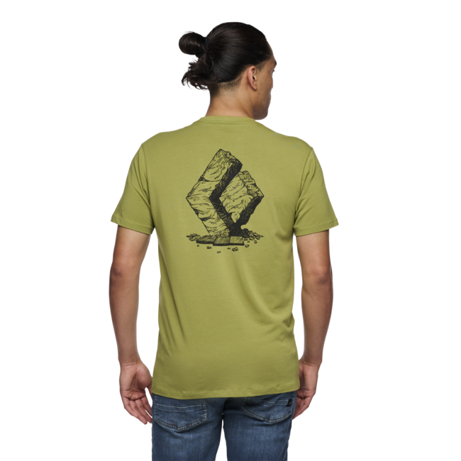 Black Diamond Boulder herren kurzarm-T-shirt, Camp green